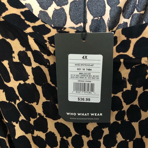 Leopard dress 4X Who What Wear - Picture 4 of 5